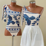 Body Ana Floresta Azul