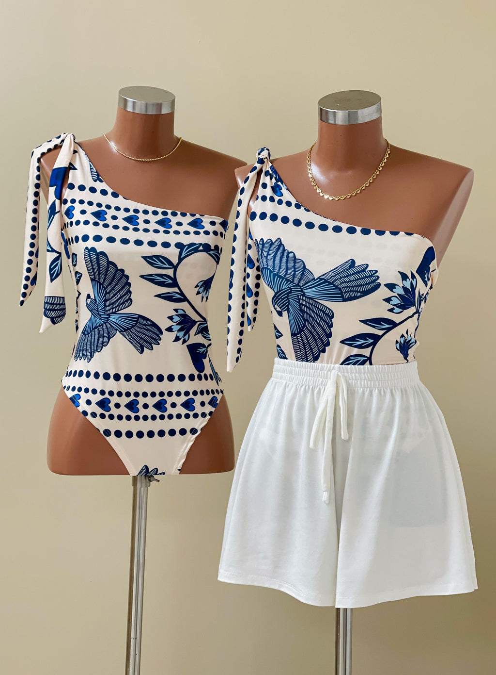 Body Ana Floresta Azul